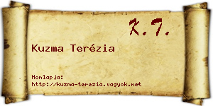 Kuzma Terézia névjegykártya
